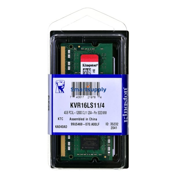 Kingston Valueram 4Gb Ddr3l 1600Mhz Ram