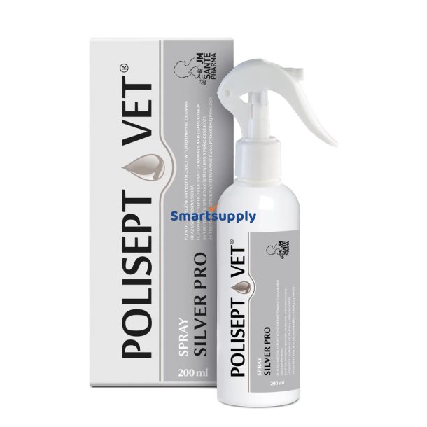 JM SANTE Polisept Vet Spray Silver Pro - srvske til hunde og katte  200 ml