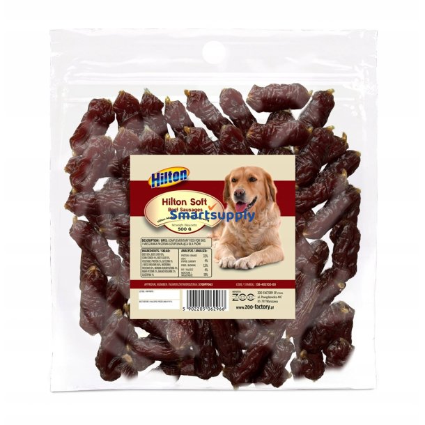 Hilton Blde Plser Med Oksekd - Hundegodbid - 500G