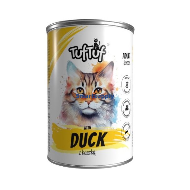 Tuf Tuf Mltid Med And - Vdfoder Til Katte - 400G