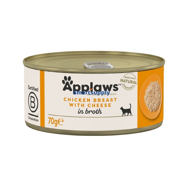 APPLAWS Chicken breast with cheese - vd kattefoder - 70g