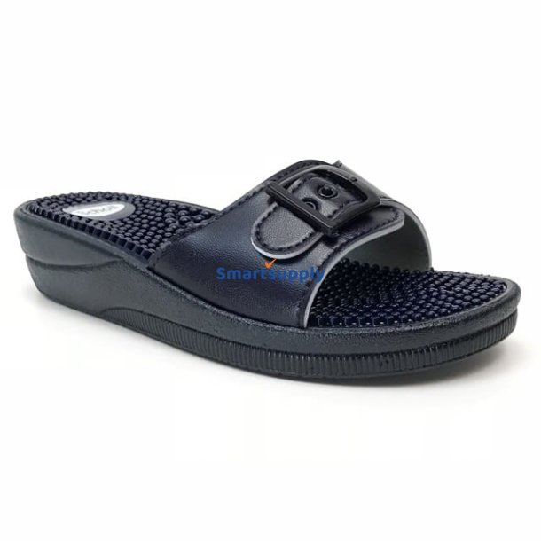Dameflip-Flops Scholl Ny Massage, Marinebl, Str. 37