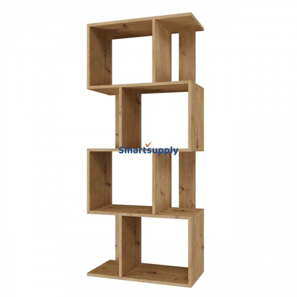 Bogreol FIESTA 4P 59,5x30x140 cm, artisan egetr