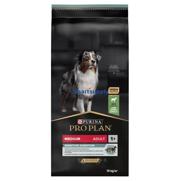 Purina Medium Adult Sensitive Digestion with OPTIDIGEST 14 kg Voksen Lam