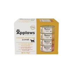 APPLAWS Chicken Selection in Broth - vd kattefoder - 12x70g
