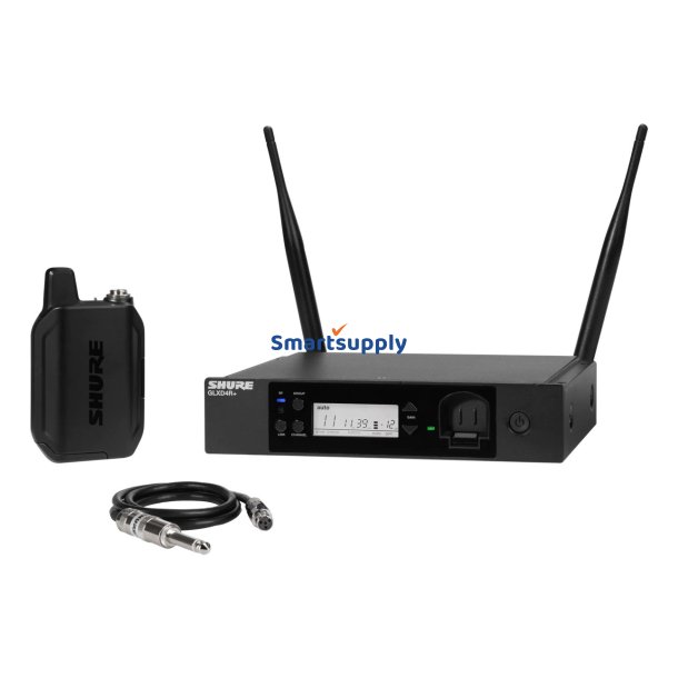 Shure Dual Band Digitalt Trdlst System Med Bodypack-Sender Og W302 Guitarkabel