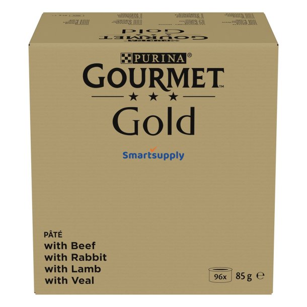 PURINA GOURMET GULD Mousse Mix 4 smagsvarianter - vd kattefoder - 96x85g