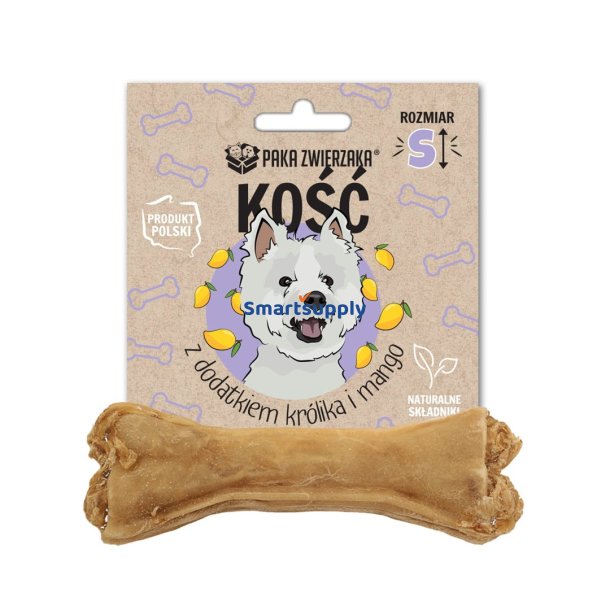 Knogle Med Kanin Og Mango S 10 cm - Hundegodbid - 35G