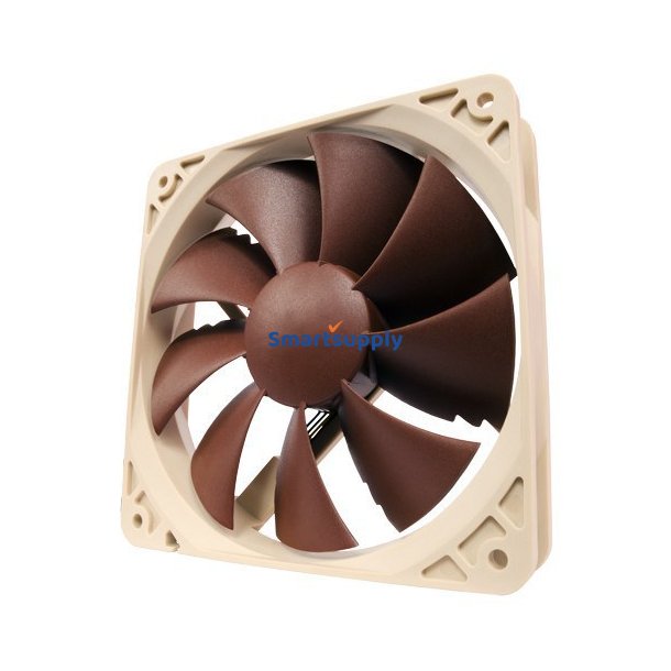 Noctua NF-P12 PWM Computerklesystem Computerkabinet Ventilator 12 cm Brun, Hvid 1 stk