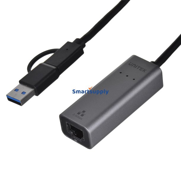 Unitek Adapter Usb-A/Usb-C - Rj-45 2,5 Gbit, U1313c