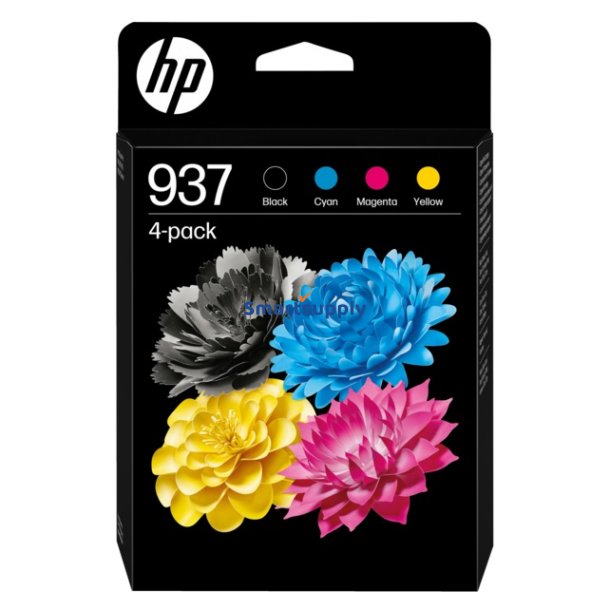 Valuepack HP 937 BCMY blkpatron 4 stk 3.600 sider original