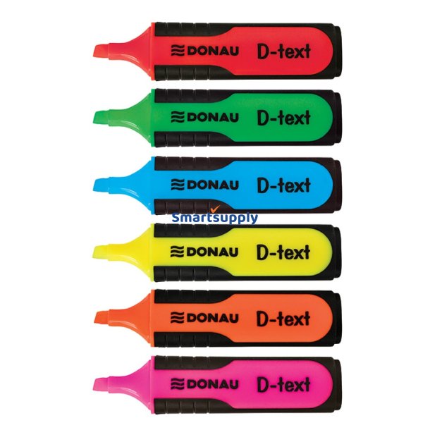 Overstregningstusch SoftGrip st med 6 farver 1-5 mm