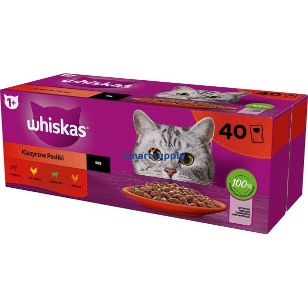 Whiskas Classic Meals Mix - Vdfoder Til Katte - 40X85g