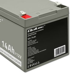 Qoltec 53045 AGM-batteri | 12V | 14Ah