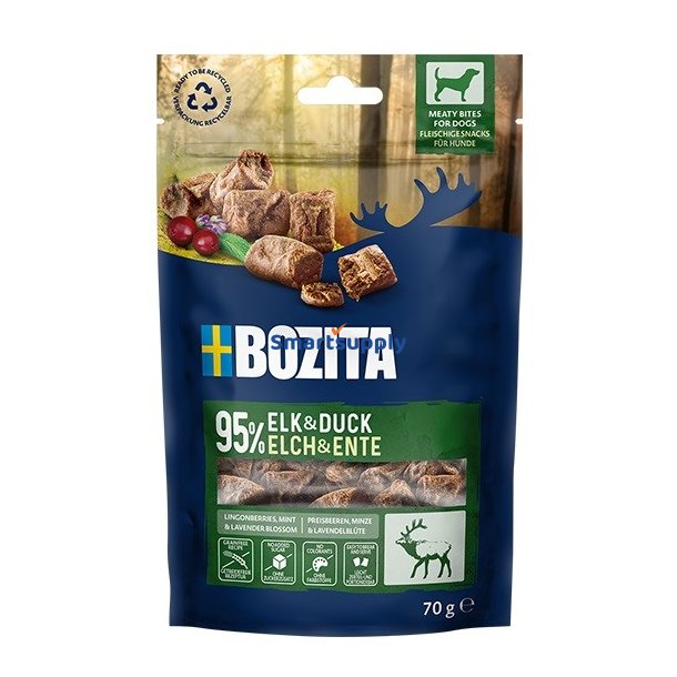 Bozita Kdbid Elg Og And - Hundegodbid - 70G