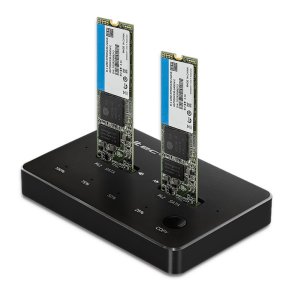 Qoltec 50310 Drev dockingstation 2x SSD M.2 SATA | NGFF | USB Type C