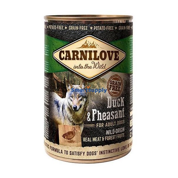 Carnilove Into The Wild Duck &amp; Pheasant - Vdfoder Til Hunde - 400 G