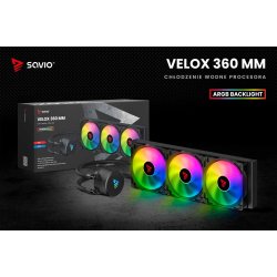 Savio Velox 360 Mm Cpu Vskekler Med Argb
