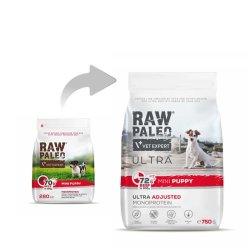 RAW PALEO Ultra Mini Puppy Beef - trfoder til hvalpe af sm racer - 750 g