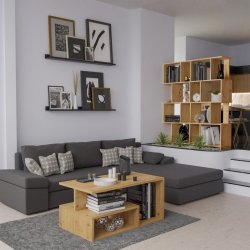 Reol Fiesta 4P 59,5X30x140 cm, Hndvrks Eg