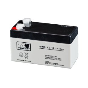MPL MW POWER MWS 1.3-12 UPS batteri Bly-syre-batteri AGM Vedligeholdelsesfri 12 V 1,3 Ah Sort, Gr