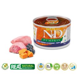 FARMINA  N&D Puppy Lamb&Pumpkin&Blueberry - vdt hundefoder - 140 g