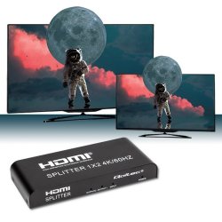 Qoltec 51797 Aktiv HDMI Splitter 2 x HDMI 4K x 2K | 6 Gb/s | 60 Hz