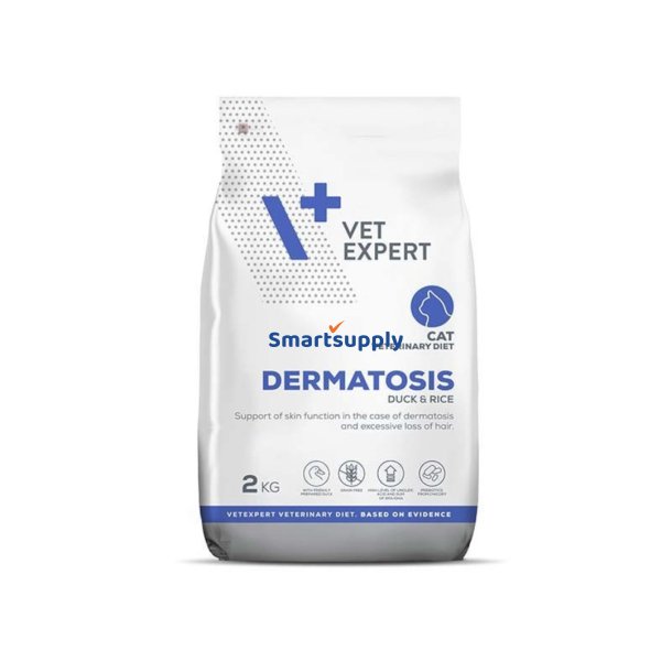 VET EXPERT Veterinary Diet Dermatosis Cat Duck & Rice  trfoder til kat  2 kg