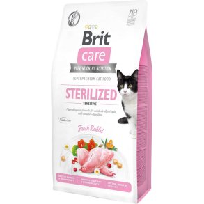 BRIT Care Grain Free Sterilized Sensitive - trfoder til kattekillinger -  7 kg