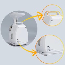 Kdhakker med makulator SMAPP 490.81 2200 W Hvid