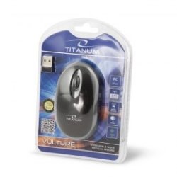 Esperanza Titanum mus Ambidextrous RF trdlst Optisk 1000 dpi