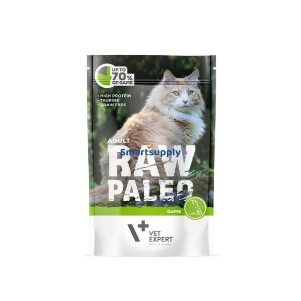 RAW PALEO Voksen Kattevildt - vdt kattefoder - 100 g