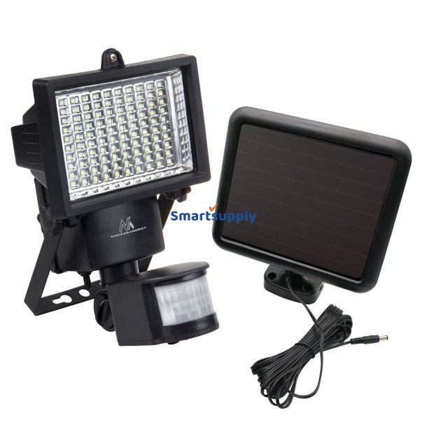 Maclean Mce442 Solar Lampe LED Spot Bevgelsessensor Projektr Vgmonteringslys 6000K