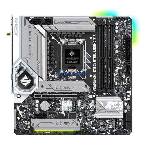 Asrock B760m Steel Legend Wi-Fi Intel B760 Lga 1700 Micro Atx