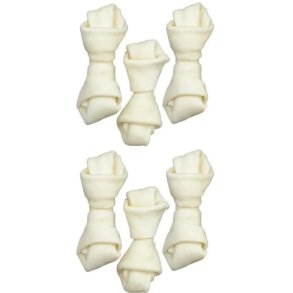 ZOLUX Knotted white bone - tyggeben til hund - 54g