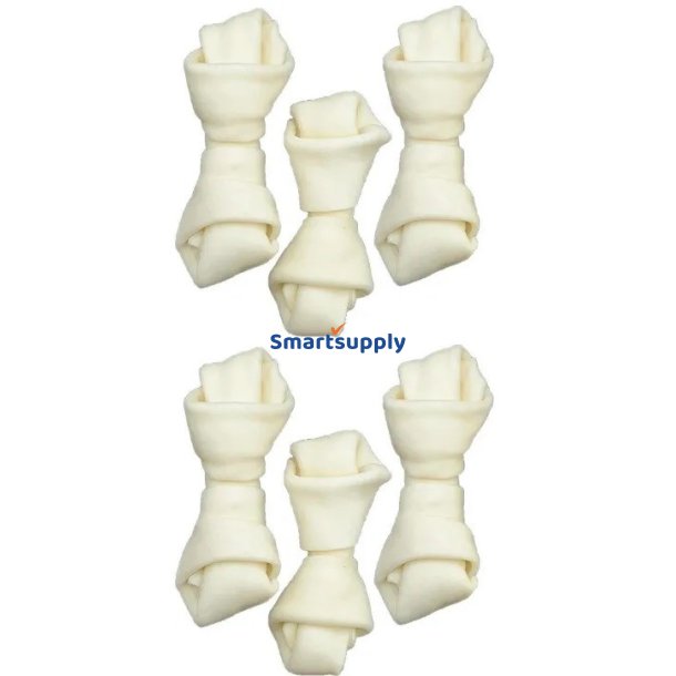 Zolux Knyttet Hvid Knogle - Tygge Til Hund - 54G