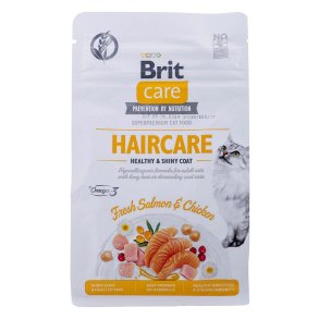 BRIT Care Grain Free Haircare Healthy & Shiny Coat - trfoder til kattekillinger - 400 g