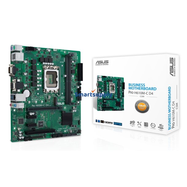 Asus Pro H610m-C D4-Csm Intel H610 Lga 1700 Mikro Atx