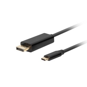 Lanberg CA-CMDP-10CU-0030-BK videokabel adapter 3 m USB Type-C DisplayPort Sort