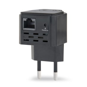 Gembird WNP-RP300-03-BK bridge og repeater Netvrksgentager 300 Mbit/s Sort