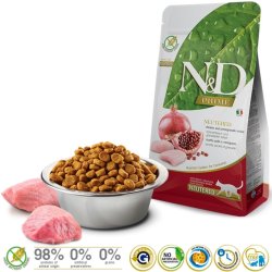 FARMINA N&D Prime Neutered Chicken&Pomegranate Adult - trfoder til kattekillinger -  5 kg