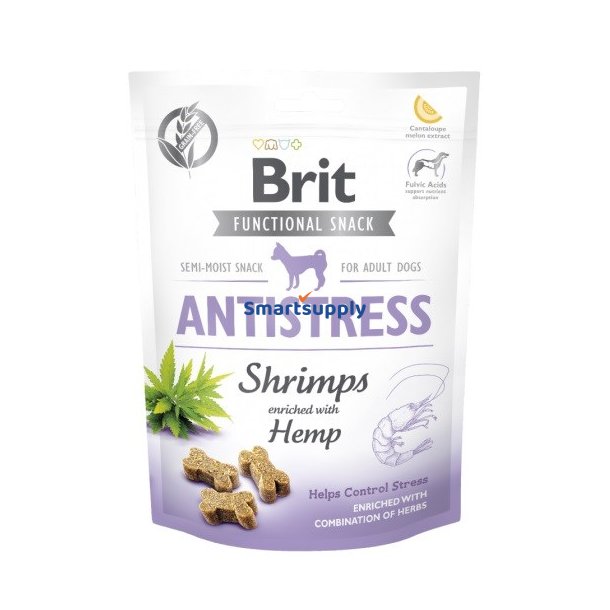 Brit Functional Snack Antistress Shrimp - Hundegodbid - 150G
