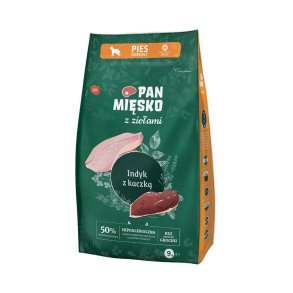 PAN MSKO with Herbs Turkey with duck M - trfoder til hunde - 9kg