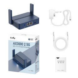 Cudy AX3000 trdls router Gigabit Ethernet Bl