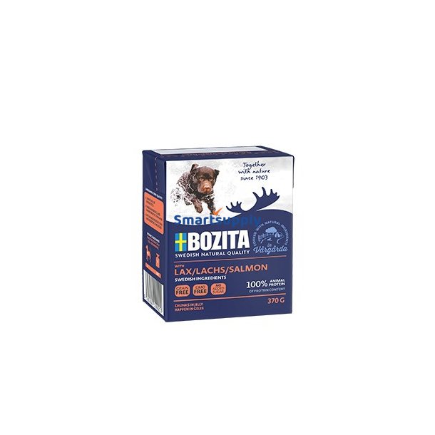 Bozita 00004260 fugtig mad til hund Laks Voksen 370 g