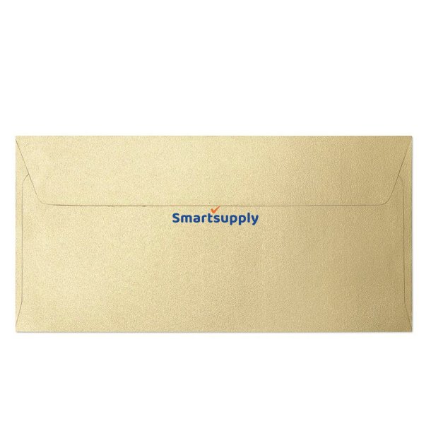 Pearl gold mnstrede kuverter 10 stk. 105mm x 216mm (DL)