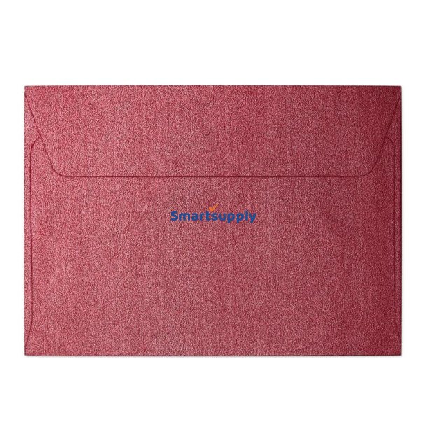 Pearl red teksturerede kuverter 10 stk. 114mm x 162mm