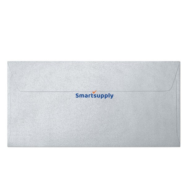 Pearl silver mnstrede kuverter 10 stk. 105mm x 216mm (DL)