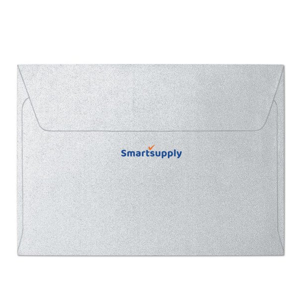 Pearl silver teksturerede kuverter 10 stk. 114mm x 162mm
