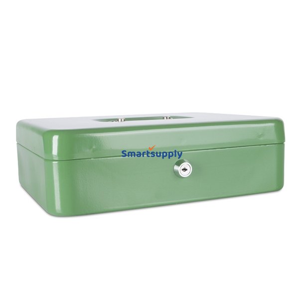 Pengekasse med mntbakke - ekstra stor - 300x90x240mm grn